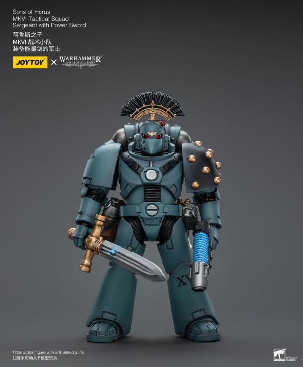 Warhammer 40K - The Horus Heresy - Sons of Horus  - MKVI Tactical Squad Sergeant with Power Sword