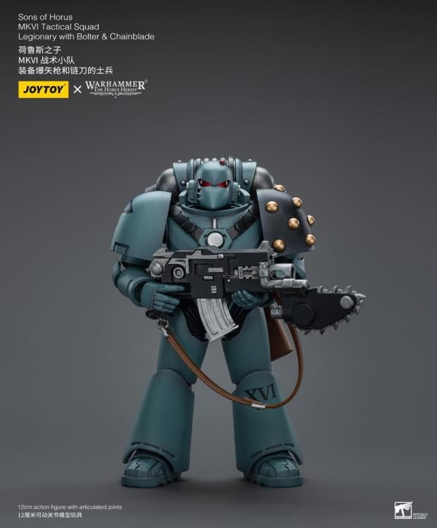 Warhammer 40K - The Horus Heresy - Sons of Horus  - MKVI Tactical Squad Legionary with Bolter & Chainblade