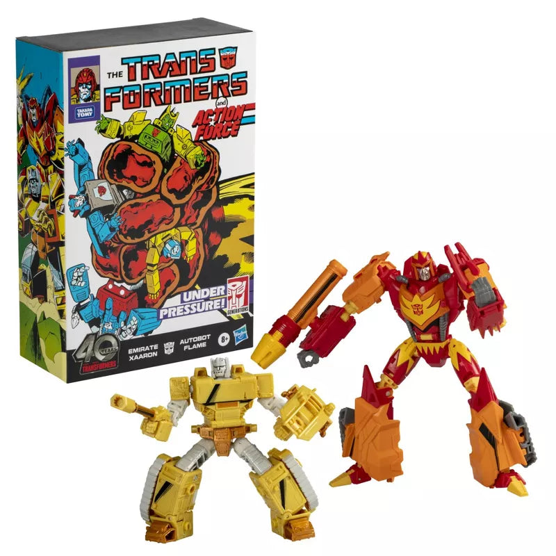 Transformers Generations Flame & Emirate Xaaron Comic - Exclusive