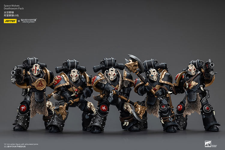 Warhammer 40K - Space Wolves  - Deathsworn Pack - 1/18 Scale Action Figure
