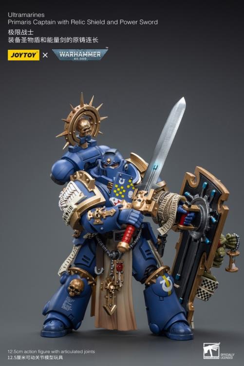 Warhammer 40K - Ultramarines - Primaris Captain - Relic Shield and Power Sword