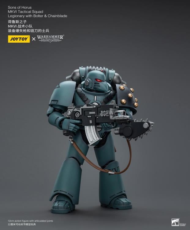 Warhammer 40K - The Horus Heresy - Sons of Horus  - MKVI Tactical Squad Legionary with Bolter & Chainblade