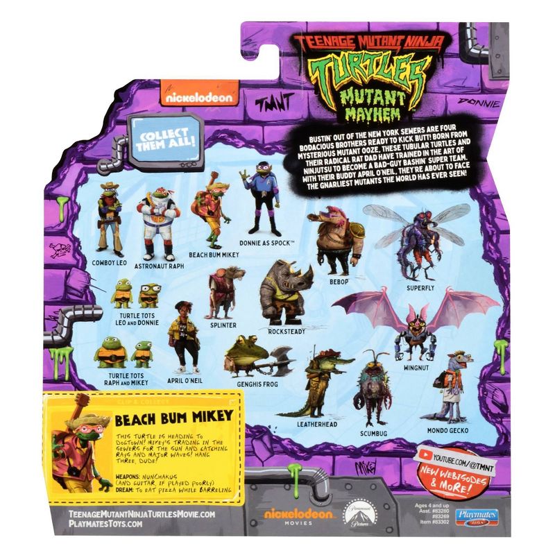 Teenage Mutant Ninja Turtles: Mutant Mayhem Beach Bum Mikey Action Figure