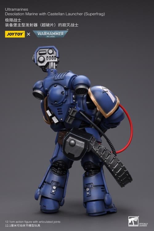 Warhammer 40K - Ultramarines - Desolation Marine with Superfrag Rocket Launcher 1/18 Scale Action Figure