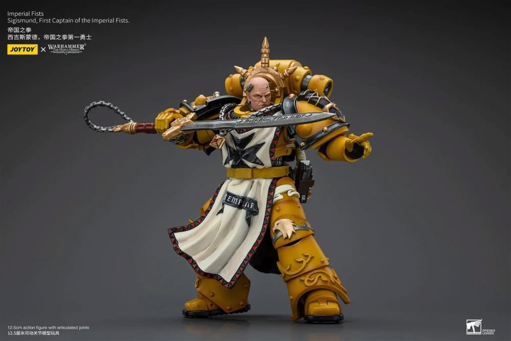 Warhammer 40K - Imperial Fists - Sigismund First Captain of the Imperial Fists