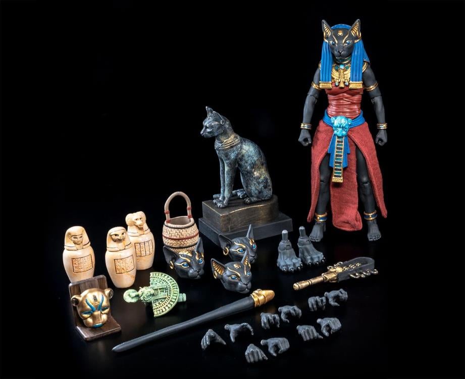 Mythic Legions - 2025 Retailer Wave - Figura Obscura - Bastet (Black and Red Ver.)