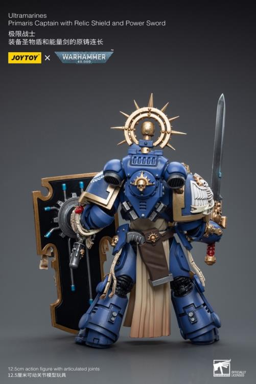 Warhammer 40K - Ultramarines - Primaris Captain - Relic Shield and Power Sword