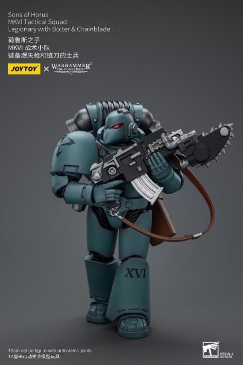 Warhammer 40K - The Horus Heresy - Sons of Horus  - MKVI Tactical Squad Legionary with Bolter & Chainblade