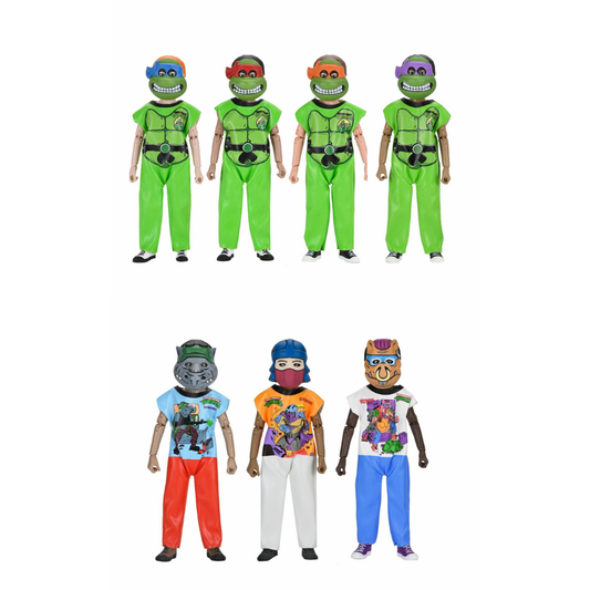 Teenage Mutant Ninja Turtles (1987 Cartoon) x Ben Cooper - 6" Clothed Figure - 7 Figures