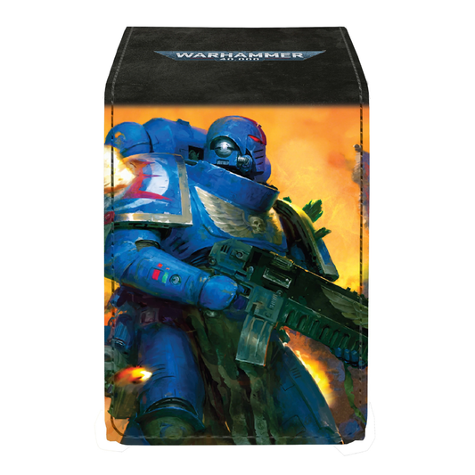 Ultra Pro - Space Marines - Adeptus Astartes Space Marines - Adeptus Astartes Alcove Flip Deck Box for Warhammer 40,000