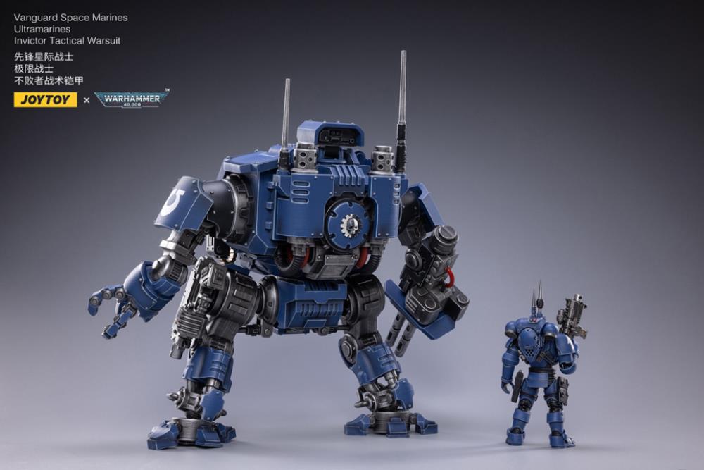 Warhammer 40K Space Marine - Ultramarine - Invictor Tactical Warsuit SET
