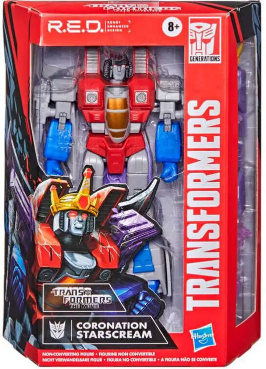 Transformers RED Robot Enhanced Design Vintage G1 Coronation Starscream