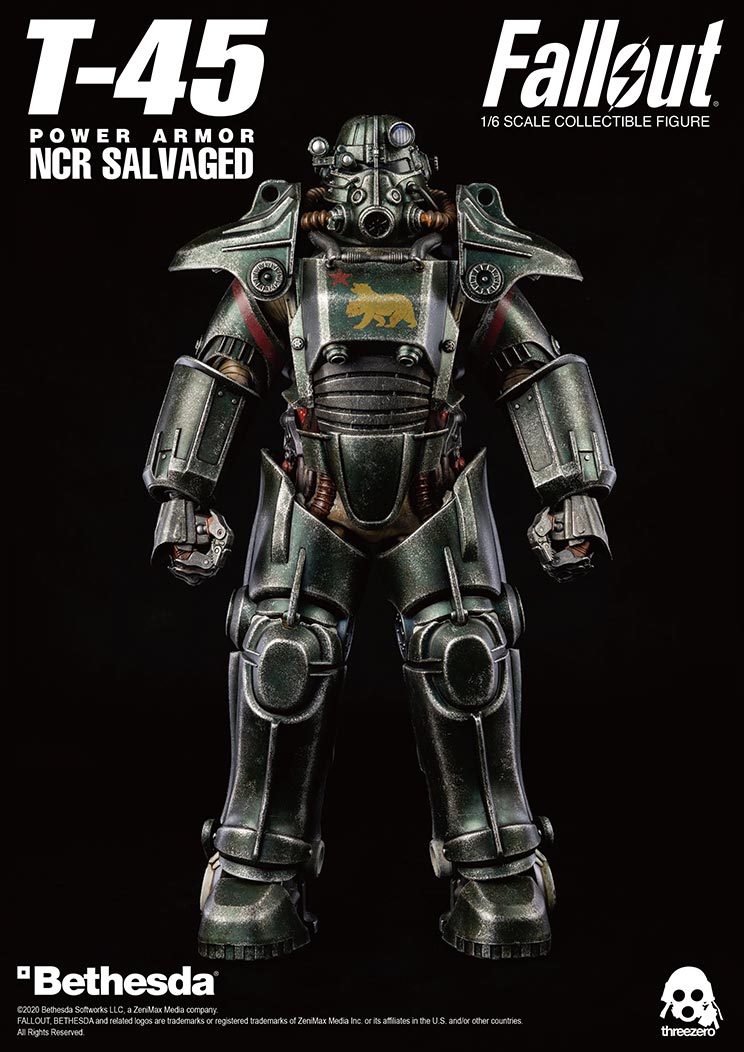 ThreeZero Fallout T-45 NCR Salvaged Power Armor