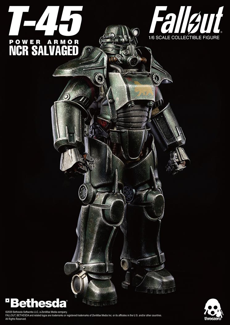 ThreeZero Fallout T-45 NCR Salvaged Power Armor