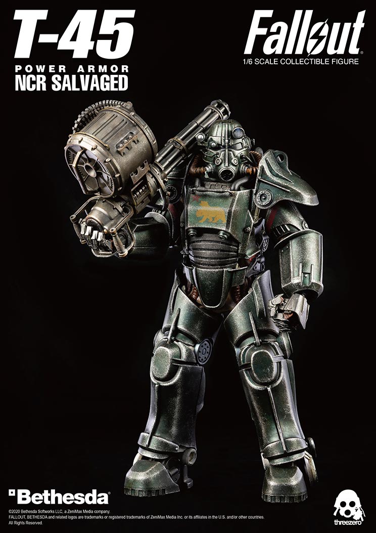 ThreeZero Fallout T-45 NCR Salvaged Power Armor