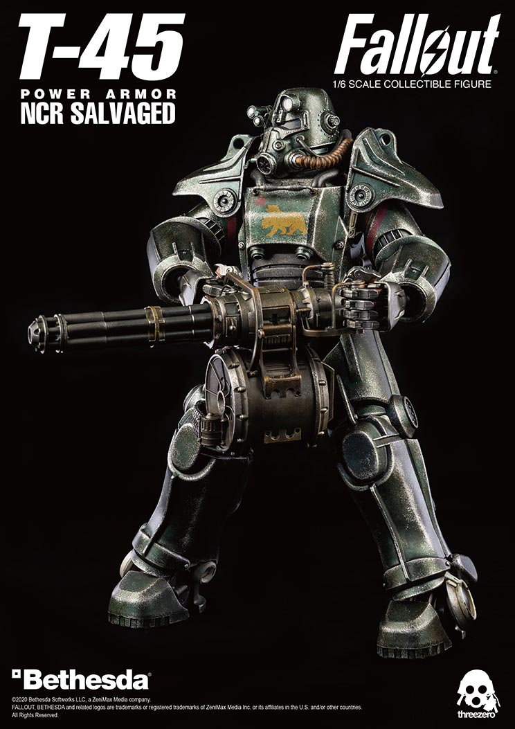 ThreeZero Fallout T-45 NCR Salvaged Power Armor