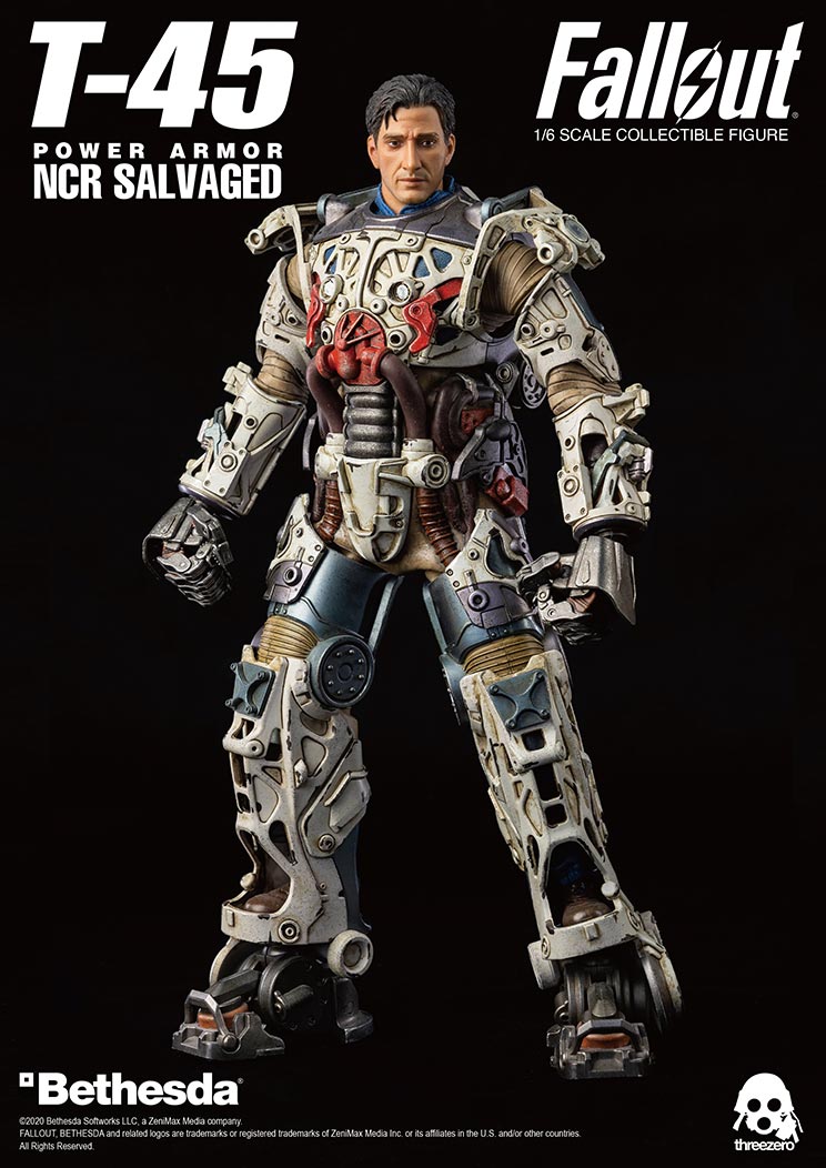 ThreeZero Fallout T-45 NCR Salvaged Power Armor