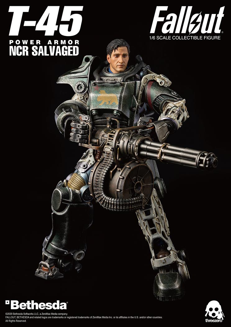 ThreeZero Fallout T-45 NCR Salvaged Power Armor
