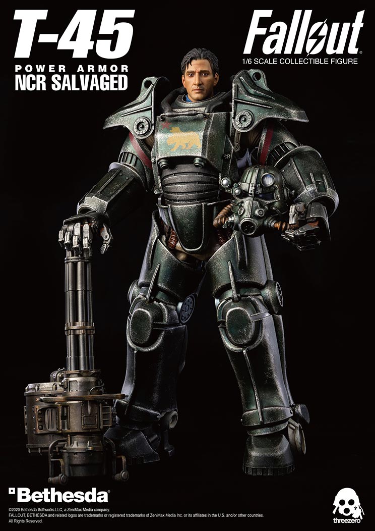 ThreeZero Fallout T-45 NCR Salvaged Power Armor