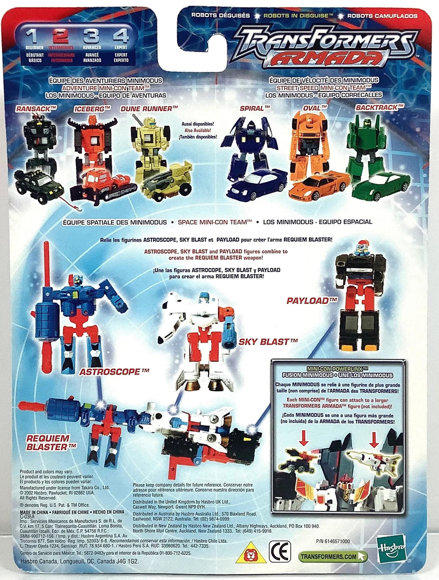 Transformers Armada Astroscope Payload & Sky Blast Space Mini-Con SET