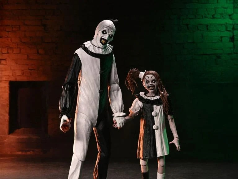 Terrifier 2 - Ultimate Art the Clown & Little Pale Girl Action Figure Two-Pack (Preorder Q3 2026)