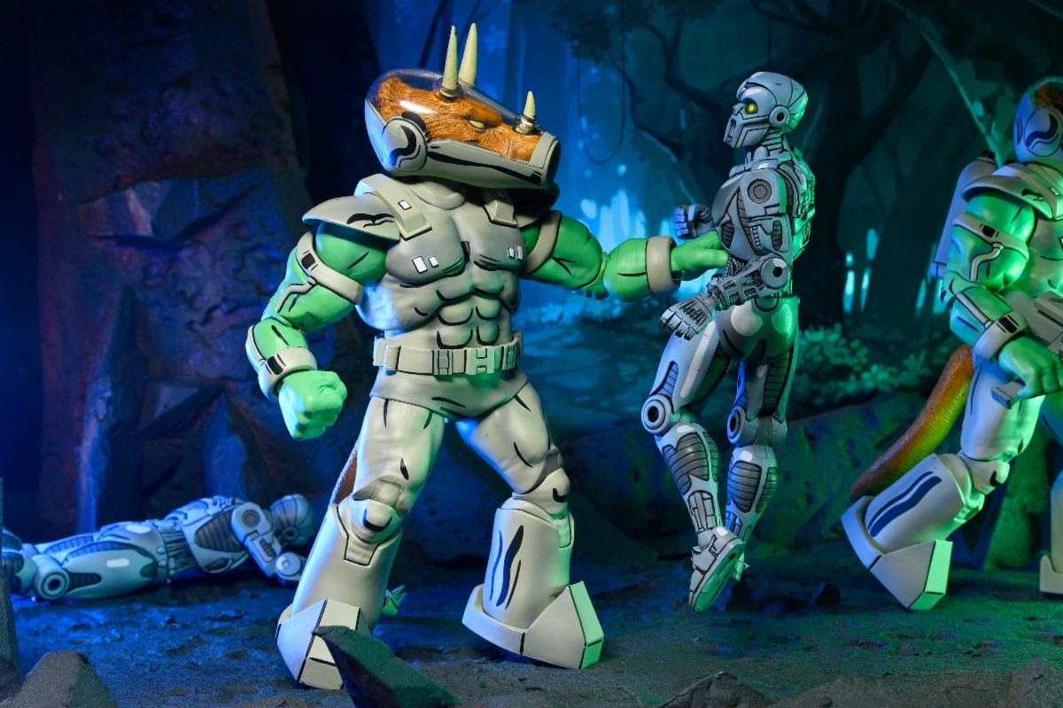 Teenage Mutant Ninja Turtles (Mirage Comics) - 7” Scale Action Figure - Shock Commando Triceraton (Preorder Aug 2026)