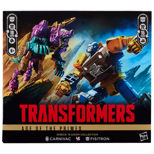 Transformers Age of the Primes Wreck 'n Doom Collection Fisitron and Carnivac Action Figure 2-Pack