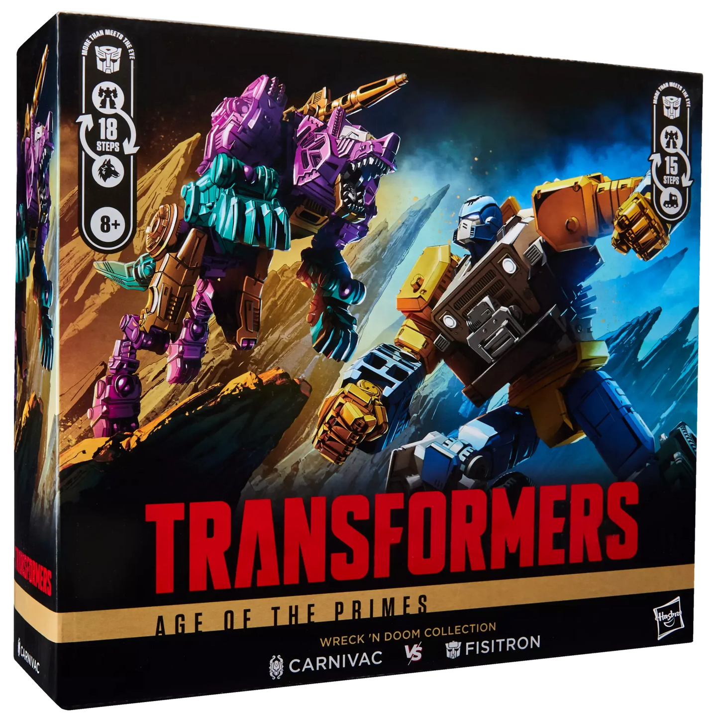 Transformers Age of the Primes Wreck 'n Doom Collection Fisitron and Carnivac Action Figure 2-Pack