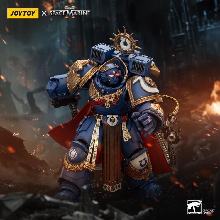 Warhammer 40K - Ultramarines - Space Marine 2 - Marneus Calgar Chapter Master with MKX Gravis Armour and Gauntlets of Ultramar