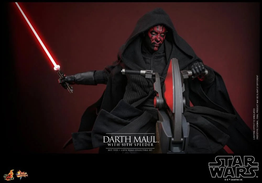 Star Wars: The Phantom Menace - Darth Maul With Sith Speeder 1/6th Scale Collectible Figure Set - MMS749