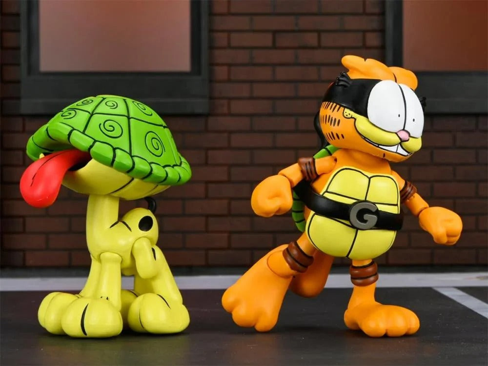 Teenage Mutant Ninja Turtles x Garfield Ultimate Garfello & Odie (Archie Comics) Action Figure Set