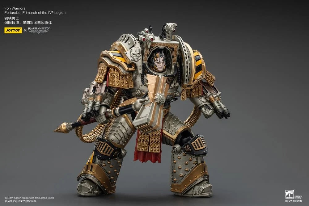 Warhammer 40K - The Horus Heresy - Iron Warriors - Perturabo, Primarch of the IVth Legion 1/18 Scale Action Figure