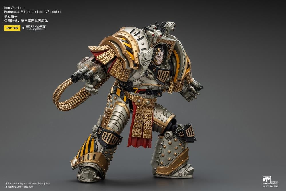 Warhammer 40K - The Horus Heresy - Iron Warriors - Perturabo, Primarch of the IVth Legion 1/18 Scale Action Figure