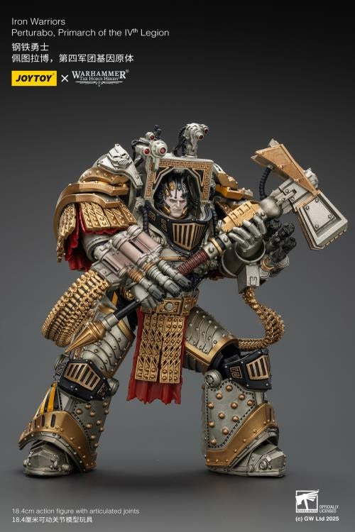 Warhammer 40K - The Horus Heresy - Iron Warriors - Perturabo, Primarch of the IVth Legion 1/18 Scale Action Figure