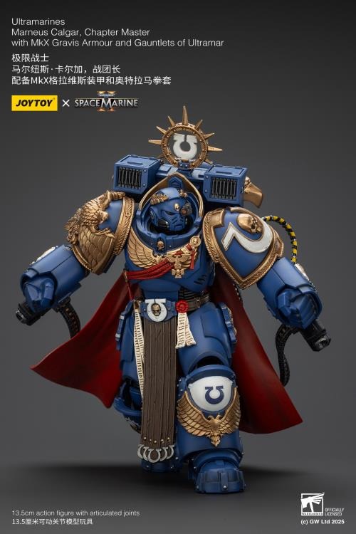 Warhammer 40K - Ultramarines - Space Marine 2 - Marneus Calgar Chapter Master with MKX Gravis Armour and Gauntlets of Ultramar