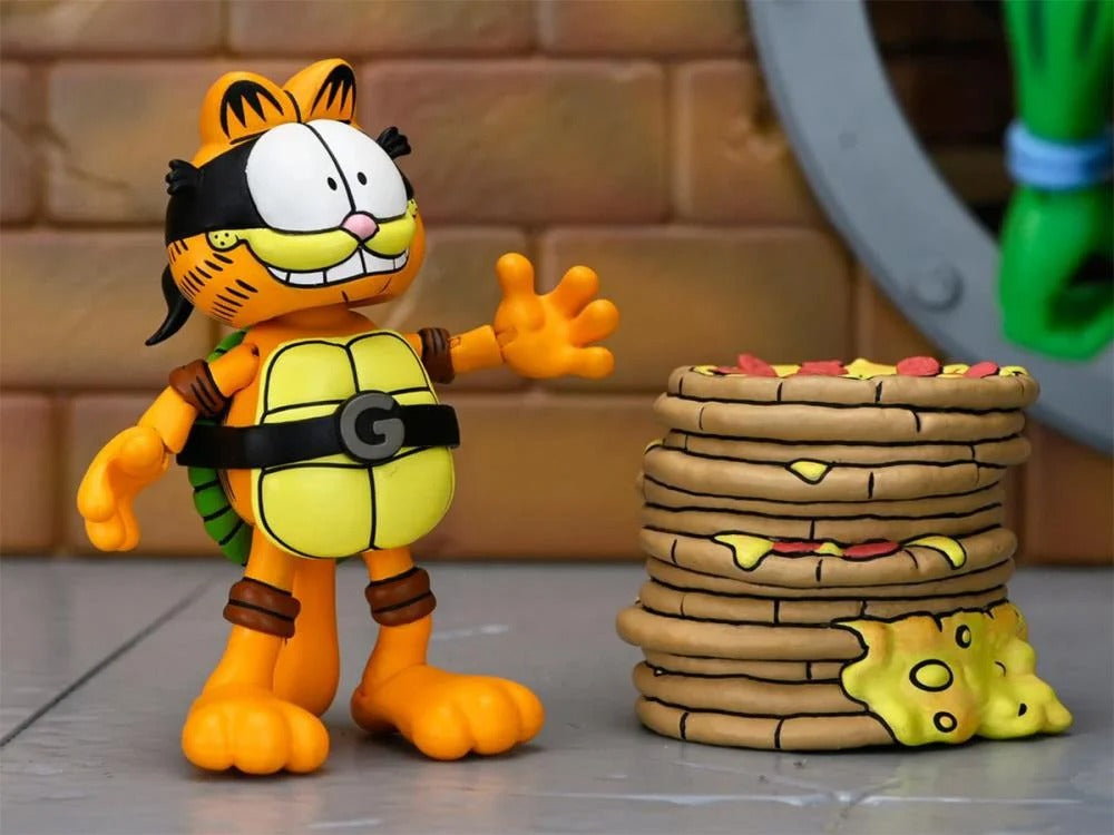 Teenage Mutant Ninja Turtles x Garfield Ultimate Garfello & Odie (Archie Comics) Action Figure Set