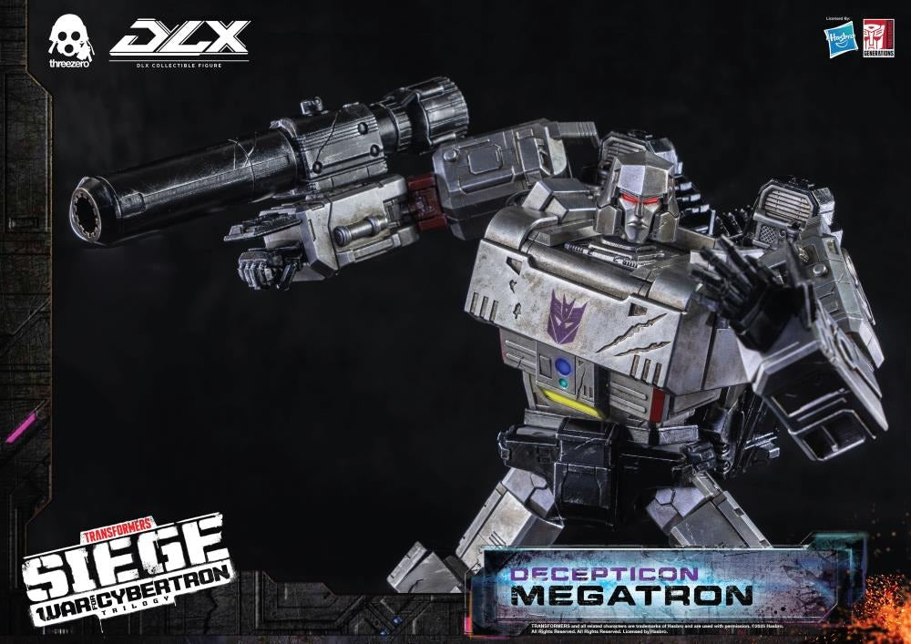 Transformers: War for Cybertron Trilogy DLX Scale Collectible Series Decepticon Megatron Action Figure (Reissue)