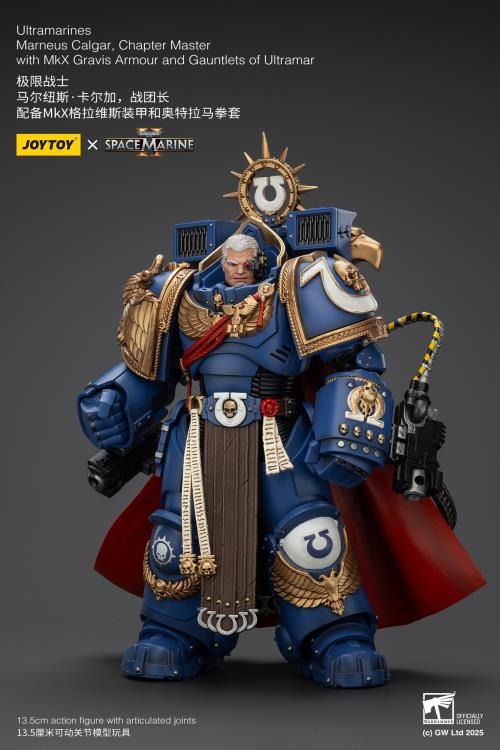 Warhammer 40K - Ultramarines - Space Marine 2 - Marneus Calgar Chapter Master with MKX Gravis Armour and Gauntlets of Ultramar