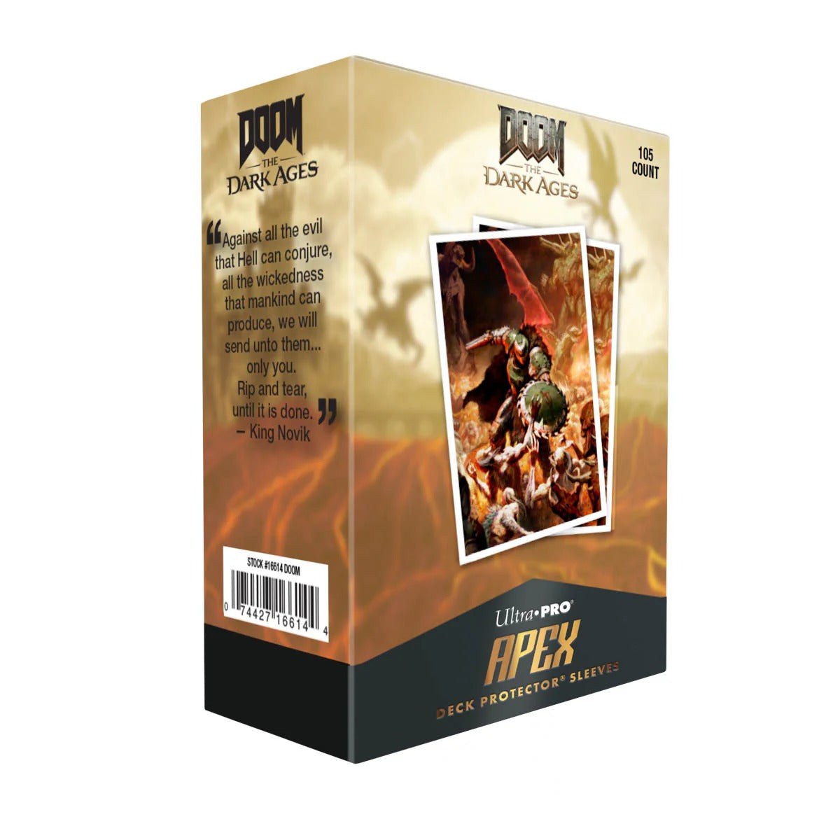 Ultra Pro - Doom: The Dark Ages 105ct Apex Deck Protector Sleeves