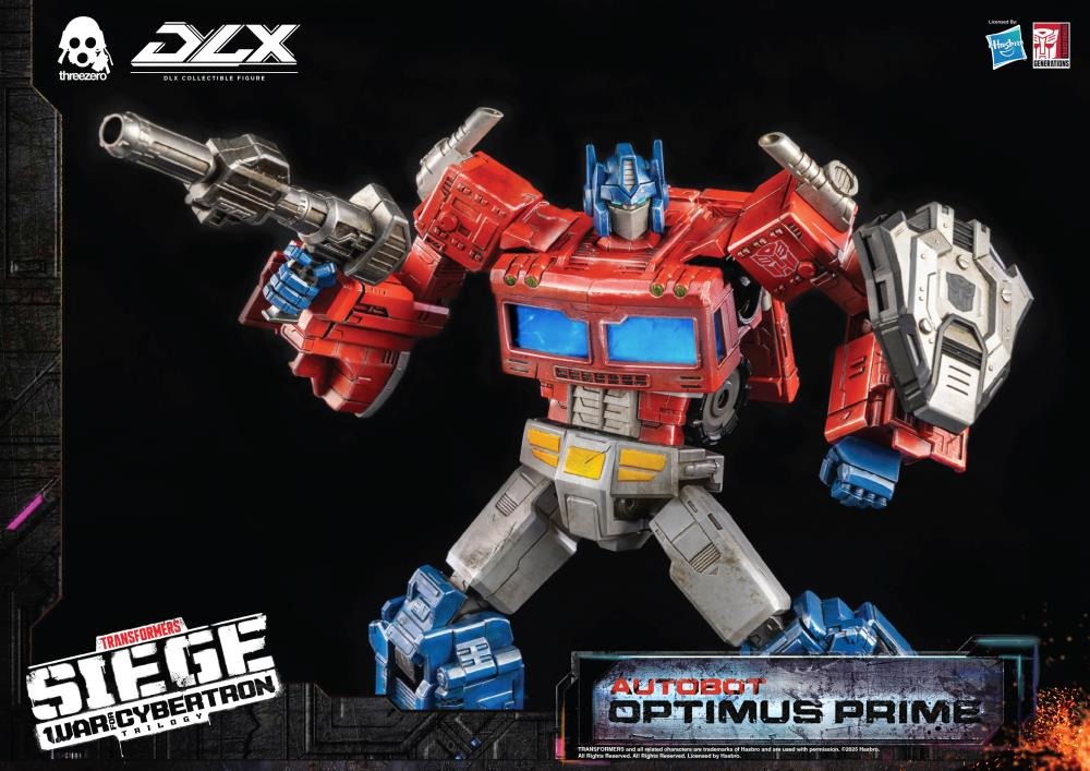 Transformers: War for Cybertron Trilogy DLX Scale Collectible Series Autobot Optimus Prime Action Figure (Reissue)