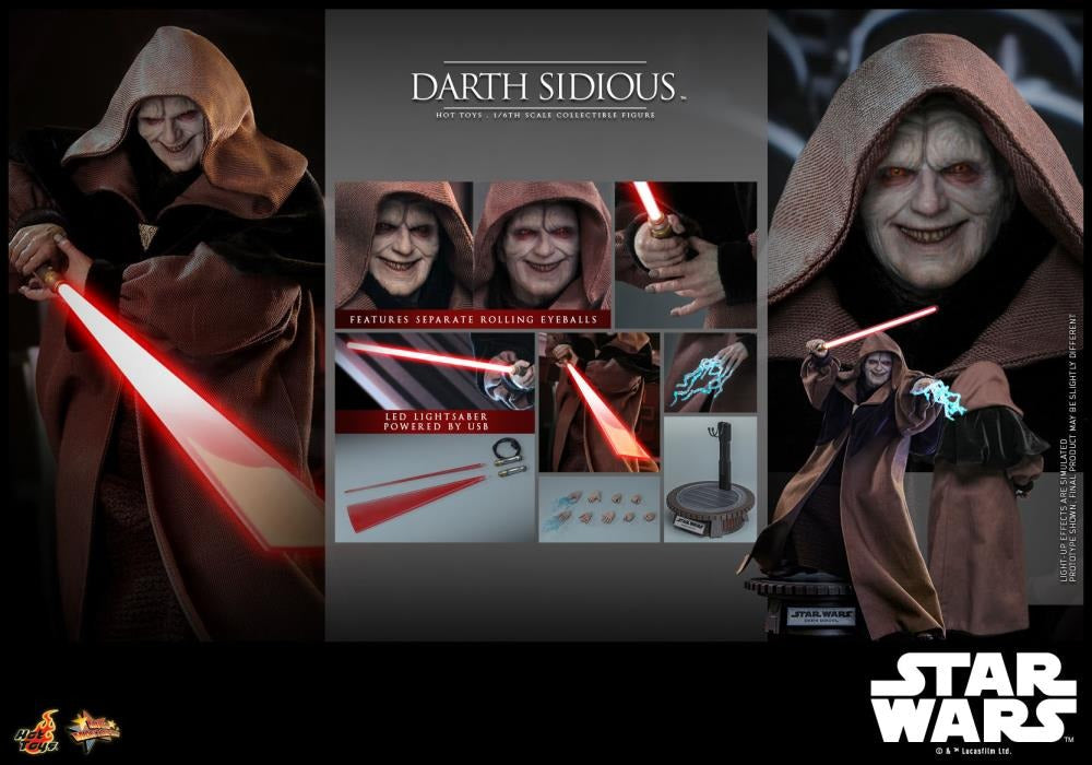 Star Wars: Revenge of the Sith - Darth Sidious 1/6th Scale Collectible Figure - MMS745