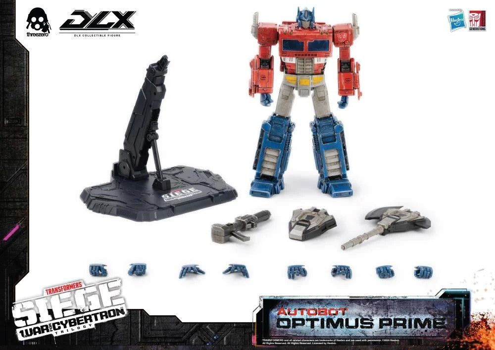 Transformers: War for Cybertron Trilogy DLX Scale Collectible Series Autobot Optimus Prime Action Figure (Reissue)