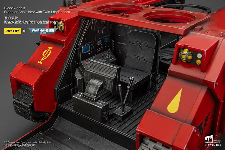 Warhammer 40K Blood Angels Predator Annihilator with Twin Lascannons 1/18 Scale Vehicle