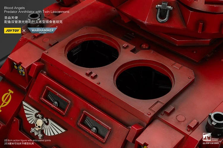Warhammer 40K Blood Angels Predator Annihilator with Twin Lascannons 1/18 Scale Vehicle