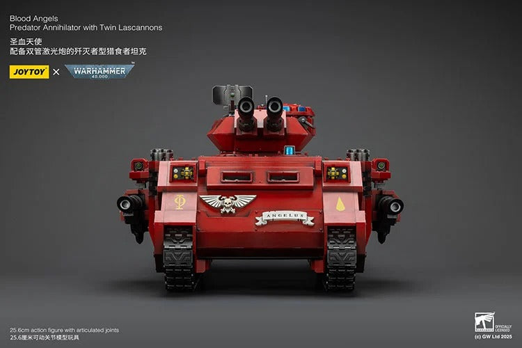 Warhammer 40K Blood Angels Predator Annihilator with Twin Lascannons 1/18 Scale Vehicle