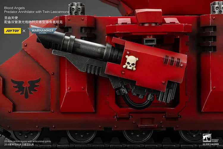 Warhammer 40K Blood Angels Predator Annihilator with Twin Lascannons 1/18 Scale Vehicle