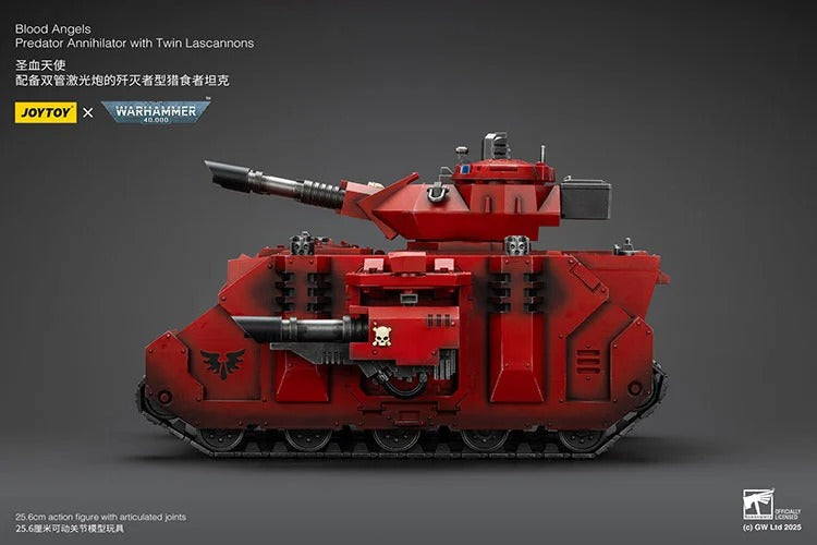 Warhammer 40K Blood Angels Predator Annihilator with Twin Lascannons 1/18 Scale Vehicle