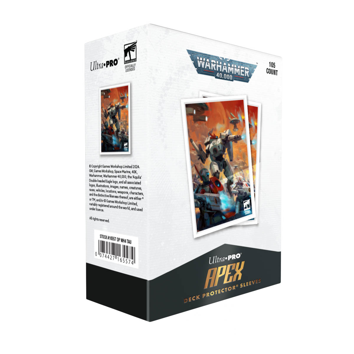 Ultra Pro - Tau Empire - 105ct Apex Deck Protector Sleeves for Warhammer 40,000
