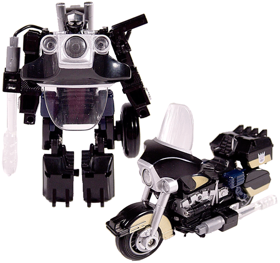 Transformers Robots In Disguise SIDEWAYS vs. AXER Motorcycles to Robots