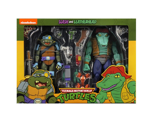 Teenage Mutant Ninja Turtles - 7" Scale Action Figure - Cartoon Series 3 Leatherhead & Slash